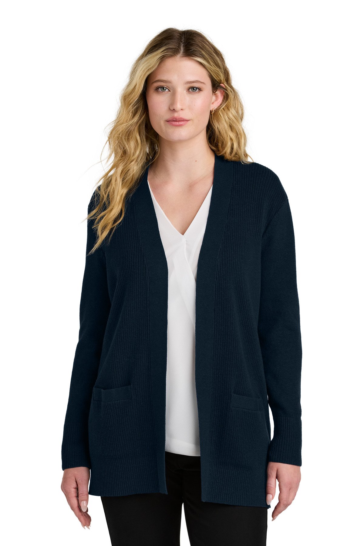 Port Authority ® Women's Easy Care Open-Front Cardigan Sweater LSW2890 - Image 5