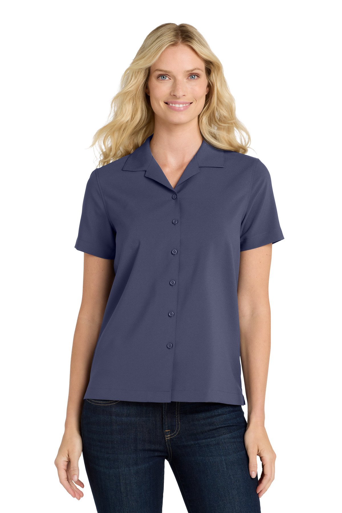 Port Authority ® Women's Short Sleeve Performance Staff Shirt LW400 - Image 3