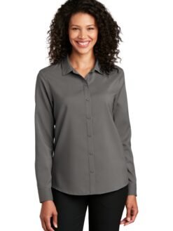 Alternative view of Port Authority ®  Women's Long Sleeve Performance Staff Shirt LW401