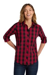 Alternative view of Port Authority ®  Women's Everyday Plaid Shirt. LW670