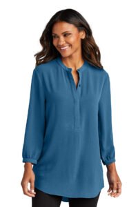 Alternative view of Port Authority ®  Women's 3/4-Sleeve Textured Crepe Tunic LW713