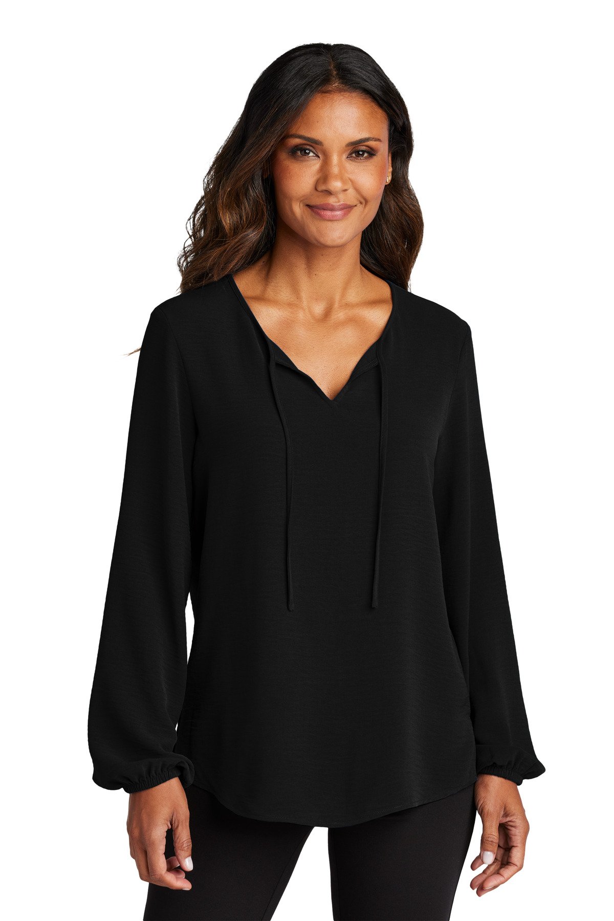 Port Authority ® Women's Textured Crepe Blouse LW714 - Image 2