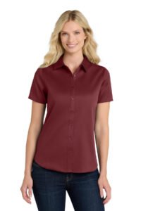 Port Authority ®  Women's Short Sleeve SuperPro React  Twill Shirt. LW809