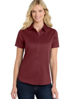 Port Authority ® Women's Short Sleeve SuperPro React Twill Shirt. LW809