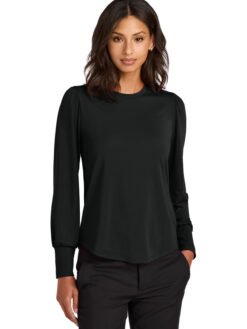 Mercer+Mettle ® Women's Stretch Jersey Long Sleeve Blouson Top MM1019