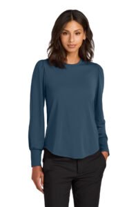 Alternative view of Mercer+Mettle ®  Women's Stretch Jersey Long Sleeve Blouson Top MM1019