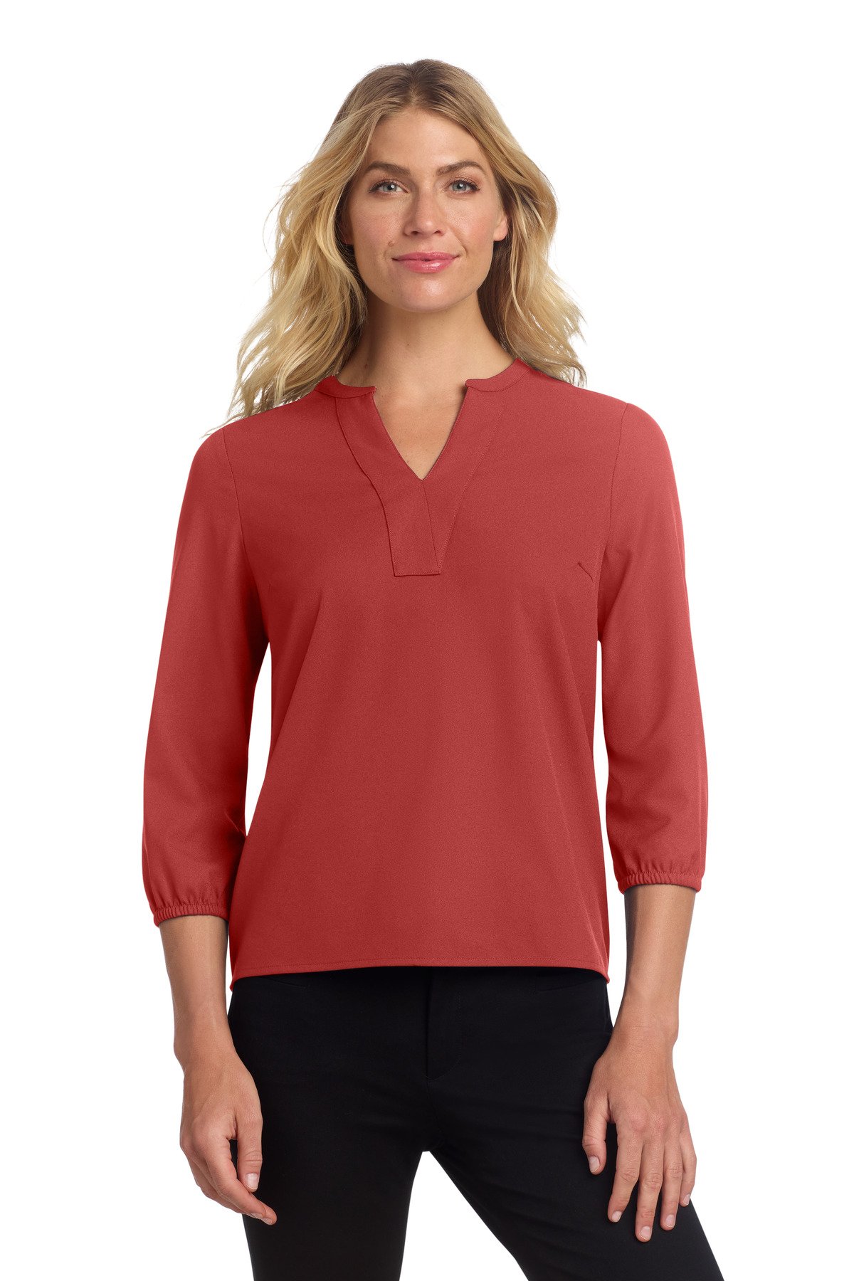 Mercer+Mettle ® Women's Stretch Crepe 3/4-Sleeve Blouse MM2011 - Image 6