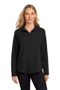 Alternative view of Mercer+Mettle ®  Women's Stretch Crepe Long Sleeve Camp MM2013