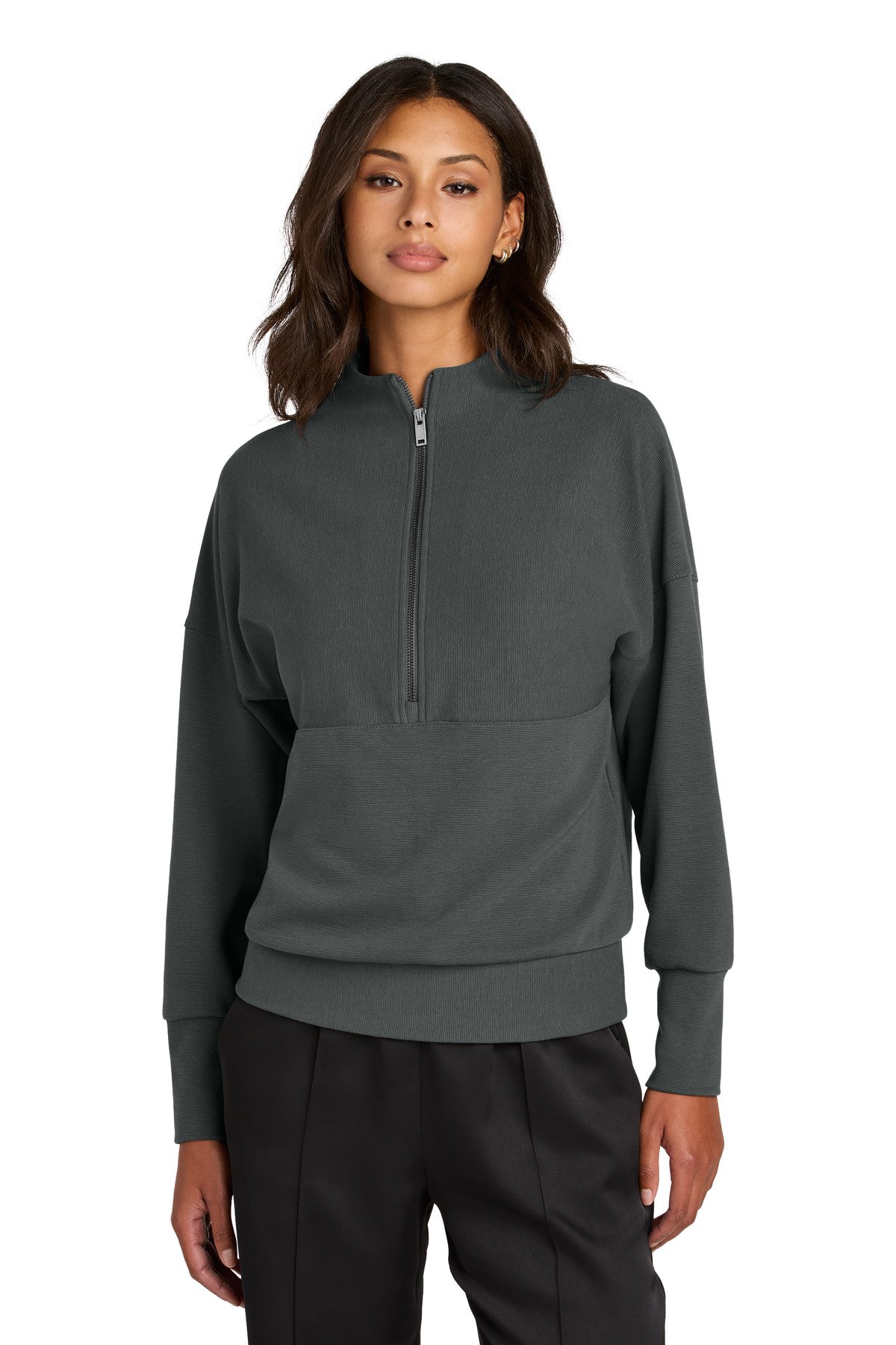 Mercer+Mettle ® Women's Linear Texture 1/4-Zip MM3041 - Image 3