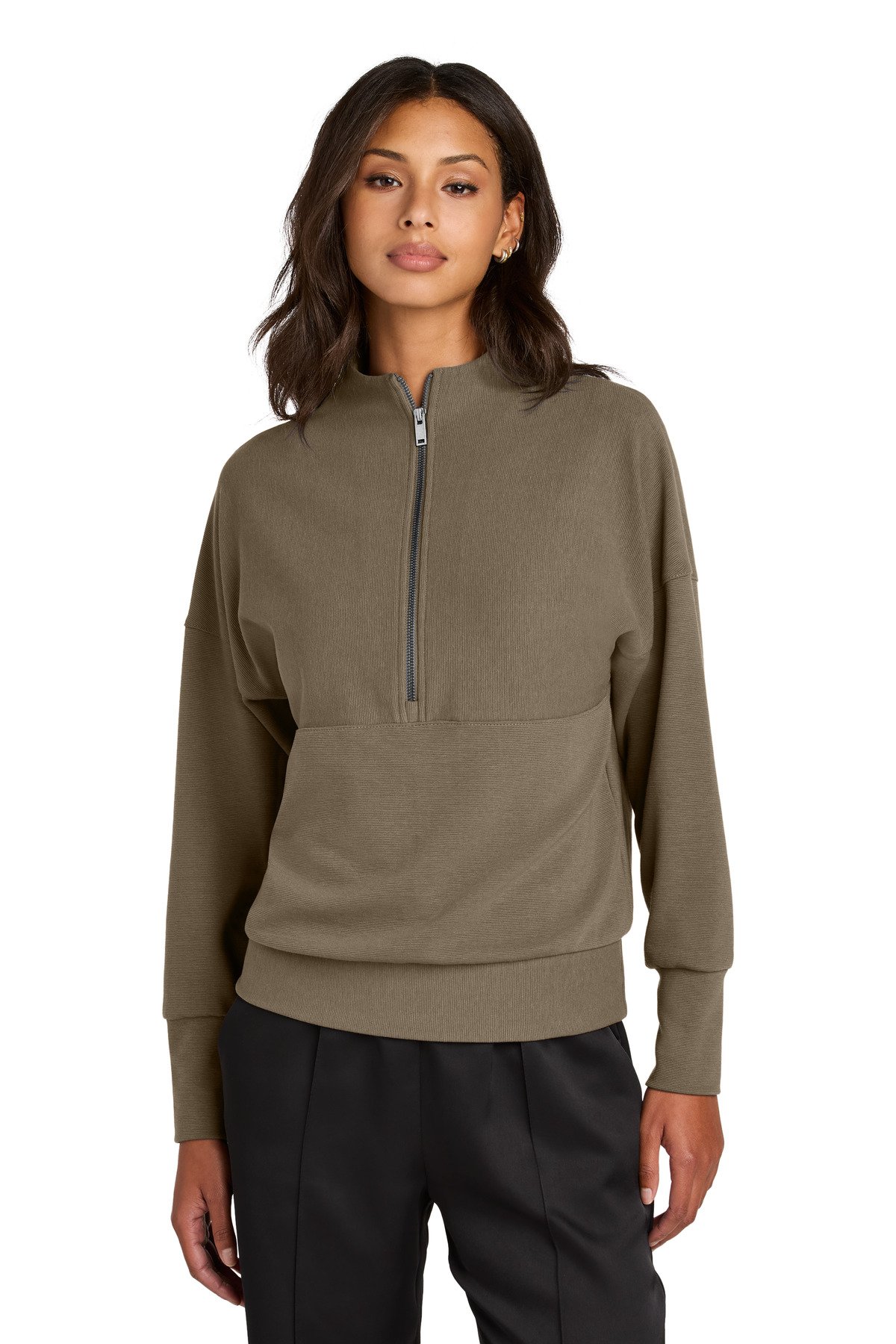 Mercer+Mettle ® Women's Linear Texture 1/4-Zip MM3041 - Image 4
