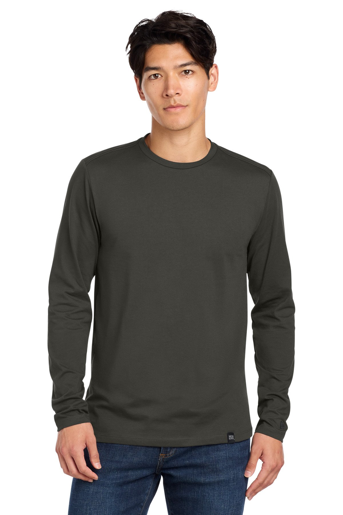 New Era ® Heritage Blend Long Sleeve Crew Tee. NEA102 - Image 5