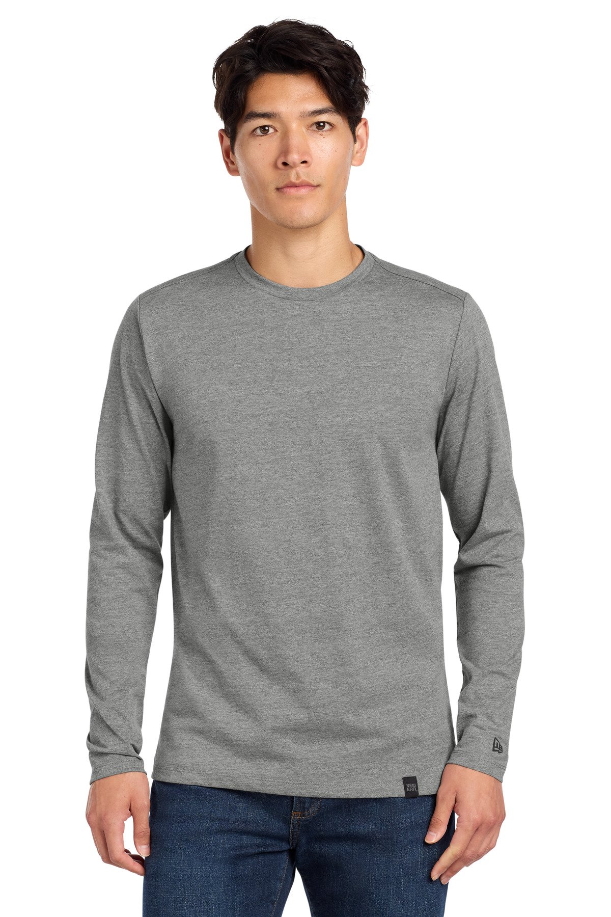 New Era ® Heritage Blend Long Sleeve Crew Tee. NEA102 - Image 7