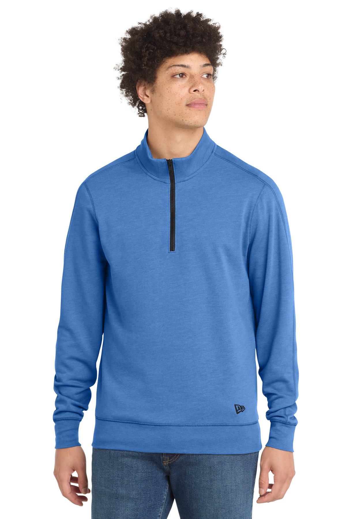 New Era ® Tri-Blend Fleece 1/4-Zip Pullover. NEA512 - Image 3