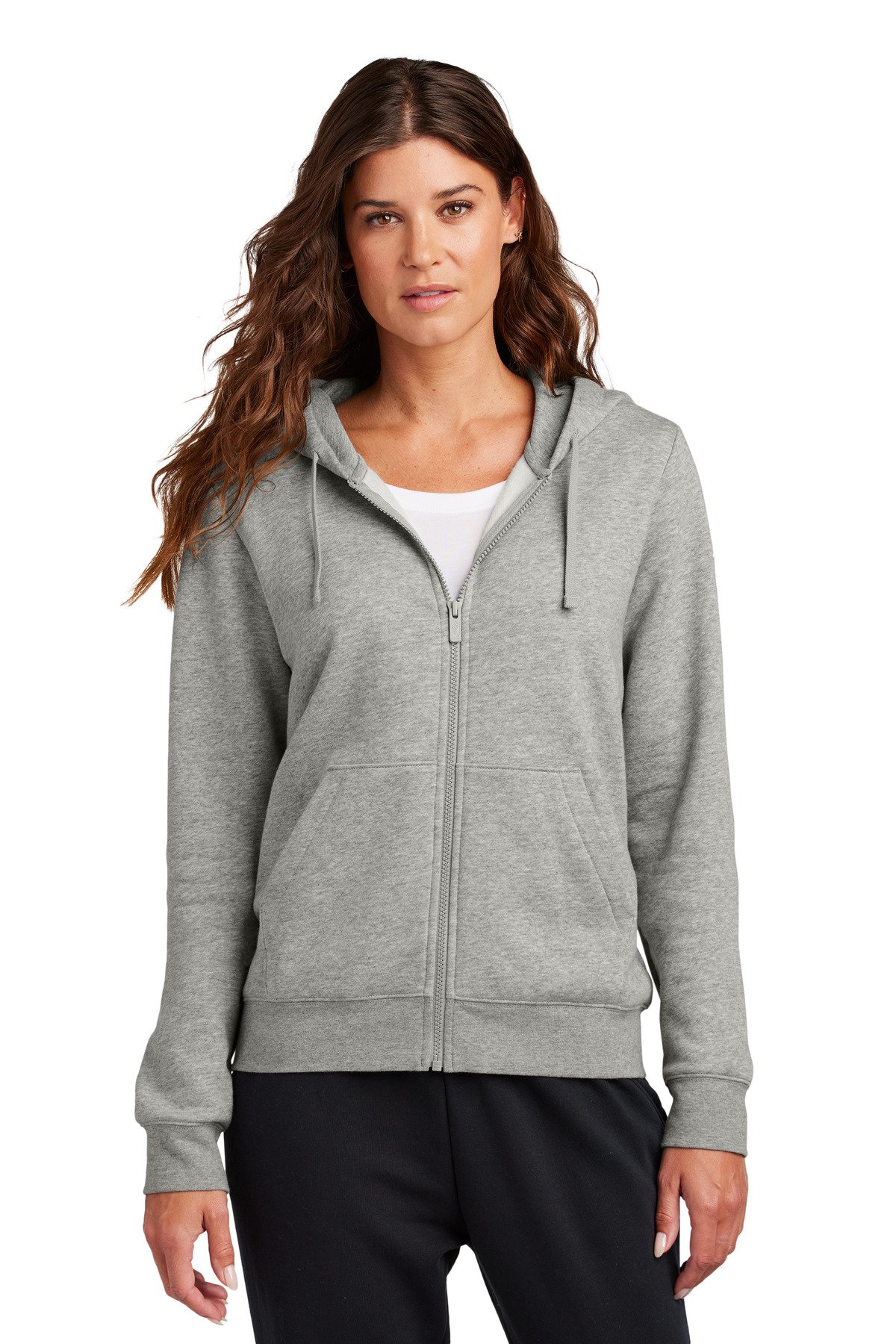 Nike Women's Club Fleece Sleeve Swoosh Full-Zip Hoodie NKFD9890 - Image 2