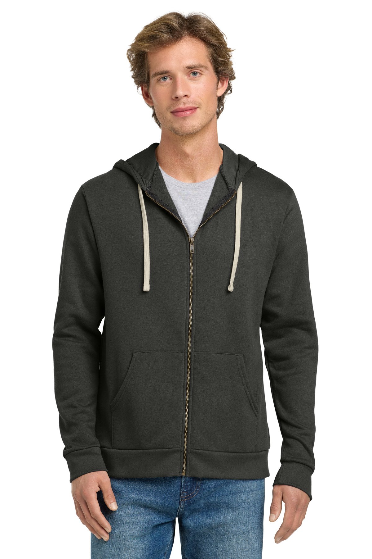 Next Level Apparel ® Adult Santa Barbara Zip Hoodie. NL9602 - Image 2