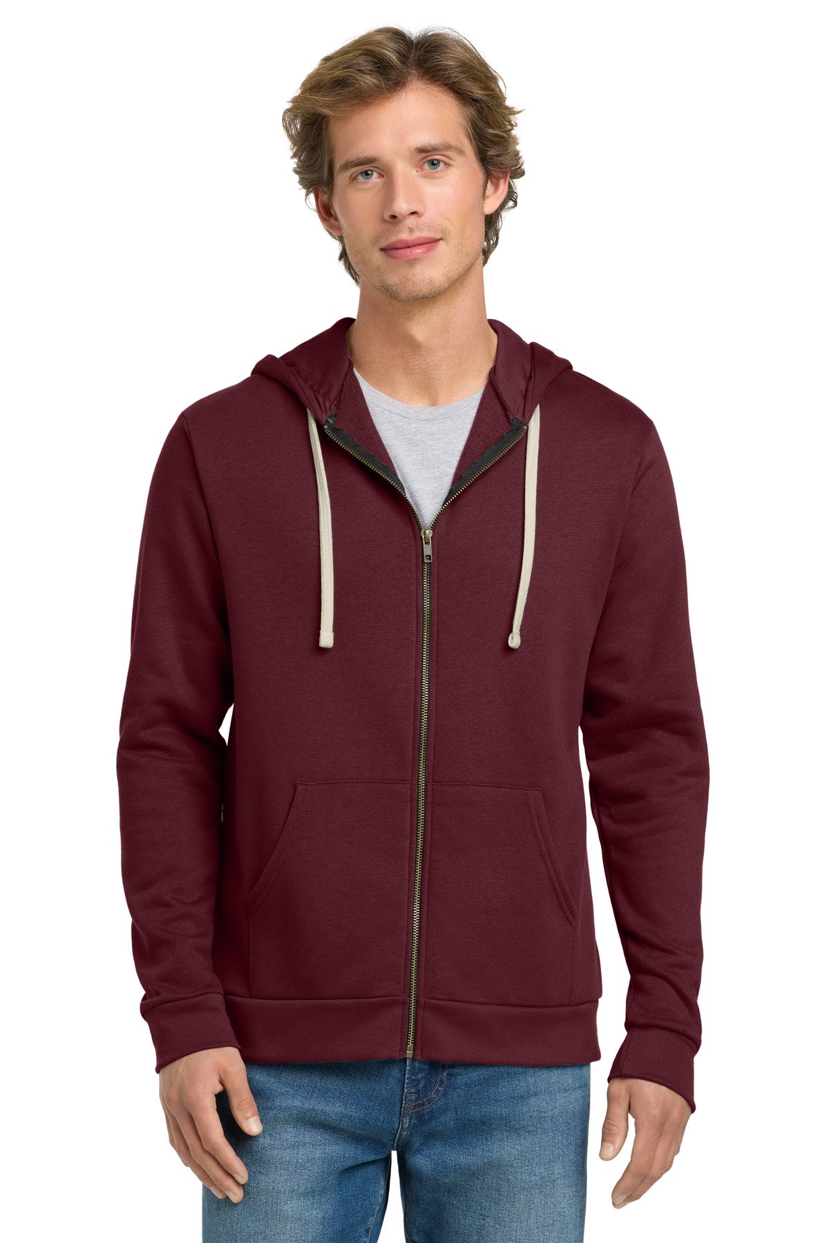 Next Level Apparel ® Adult Santa Barbara Zip Hoodie. NL9602 - Image 3