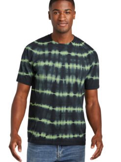 Port & Co Allover Stripe Tie-Dye Tee PC142