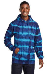 Alternative view of Port & Co   Allover Stripe Tie-Dye Fleece PC143