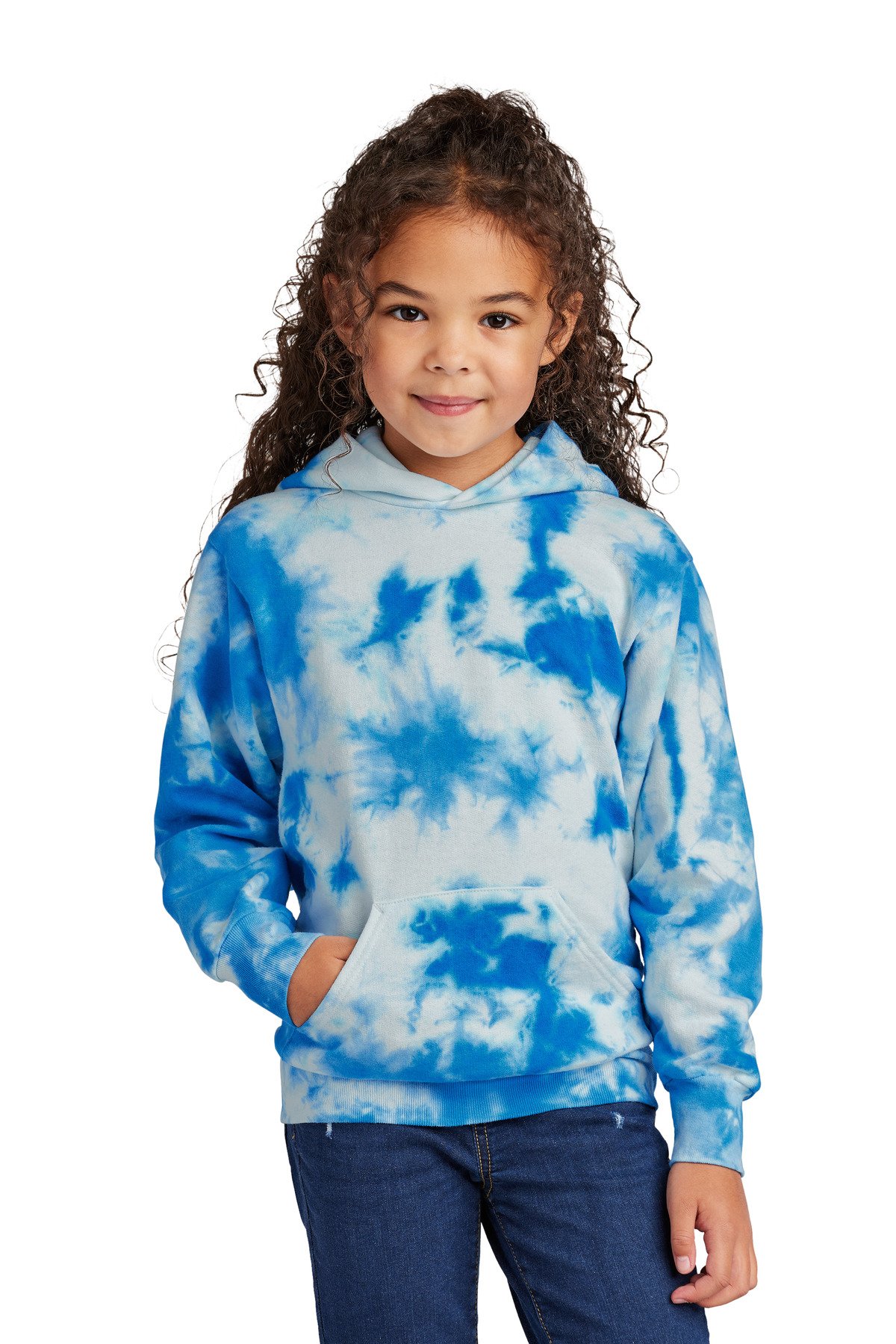 Port & Co Youth Crystal Tie-Dye Pullover Hoodie PC144Y - Image 5