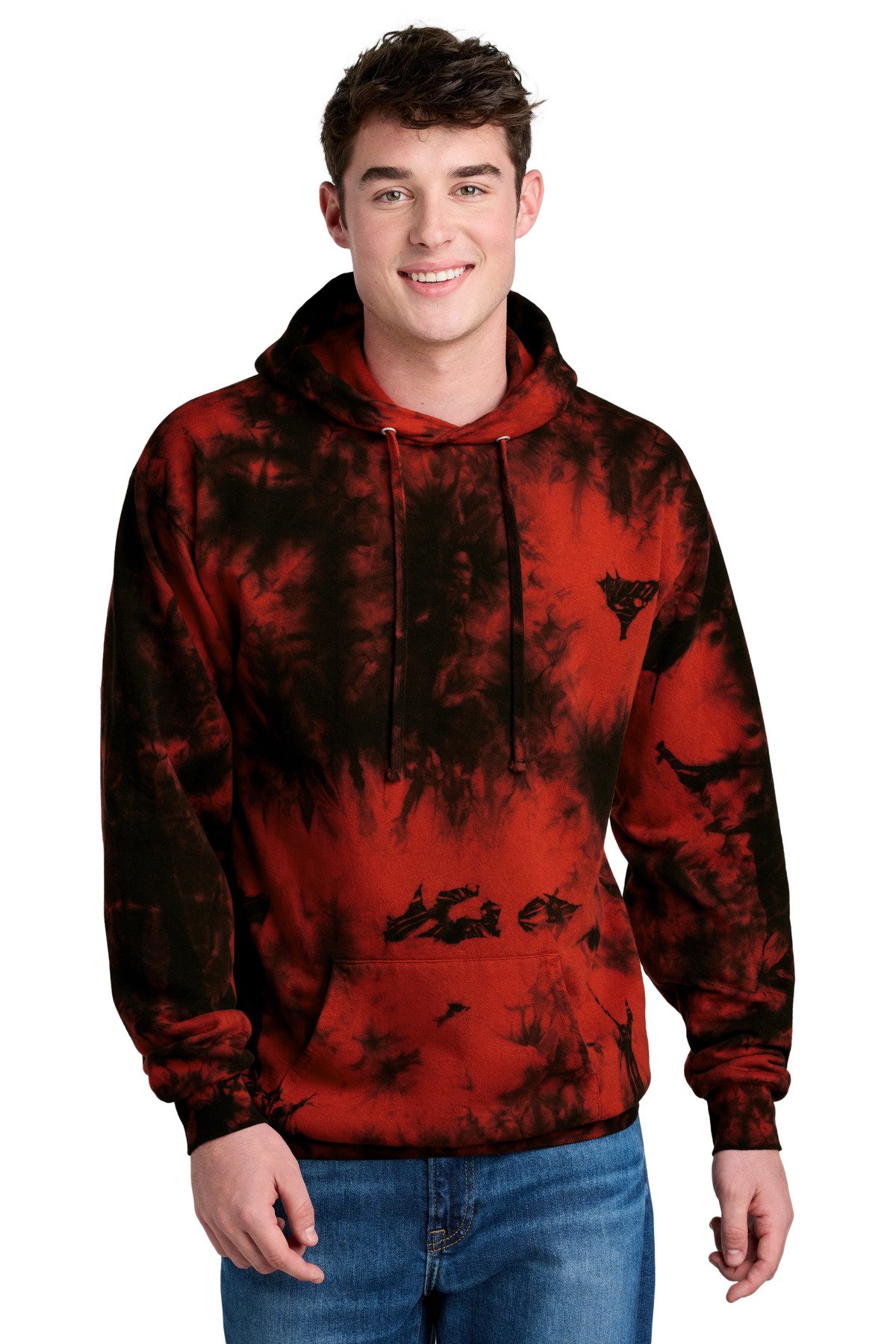 Port & Co Crystal Tie-Dye Pullover Hoodie PC144 - Image 2