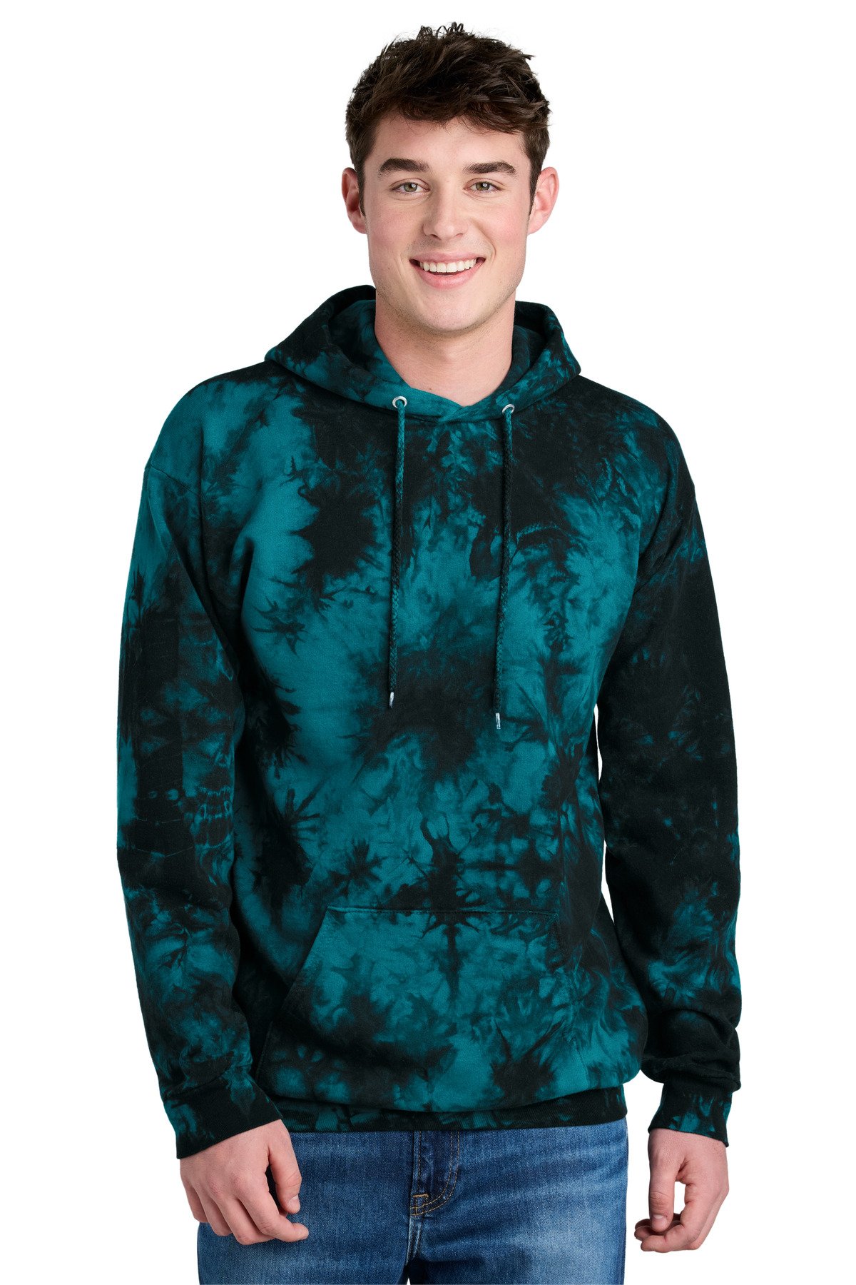 Port & Co Crystal Tie-Dye Pullover Hoodie PC144 - Image 3