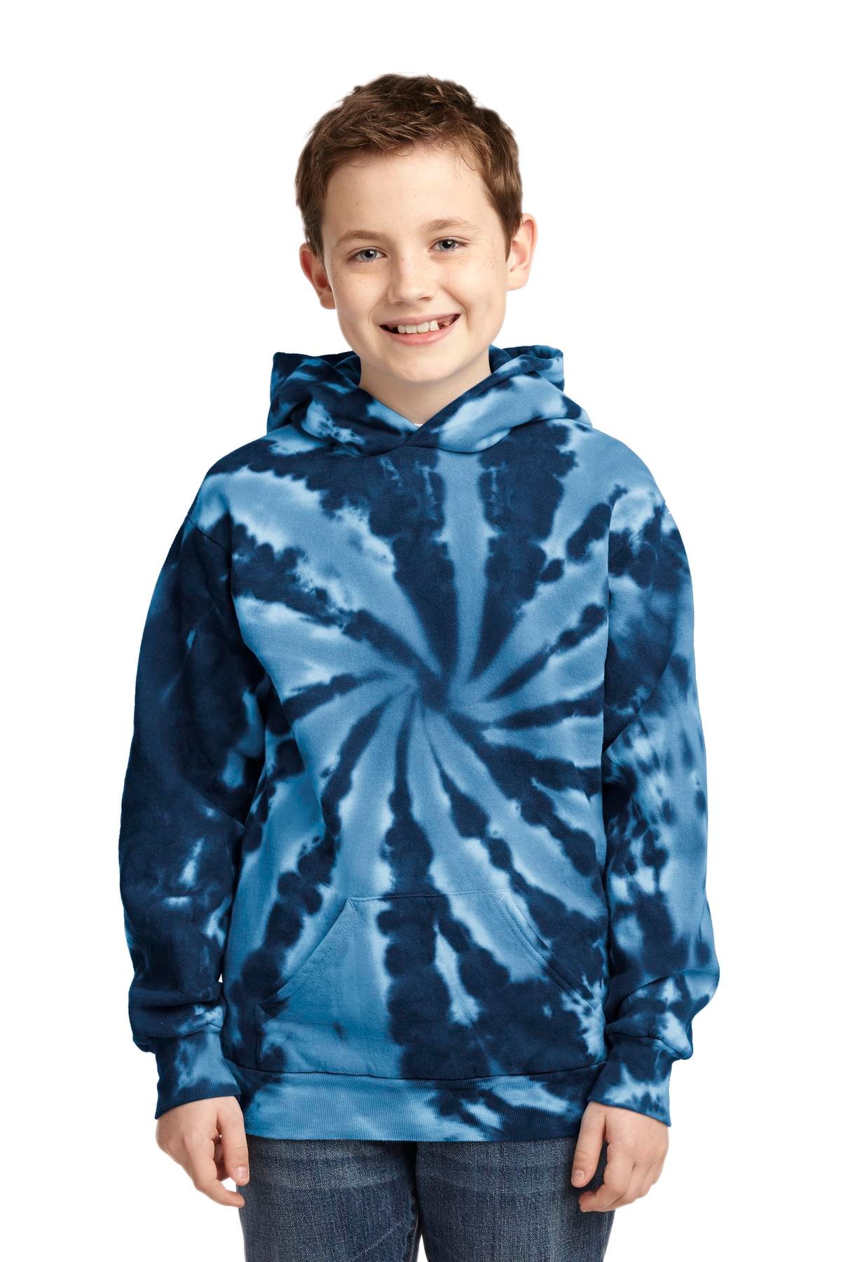 Port & Co Youth Tie-Dye Pullover Hooded Sweatshirt. PC146Y - Image 3