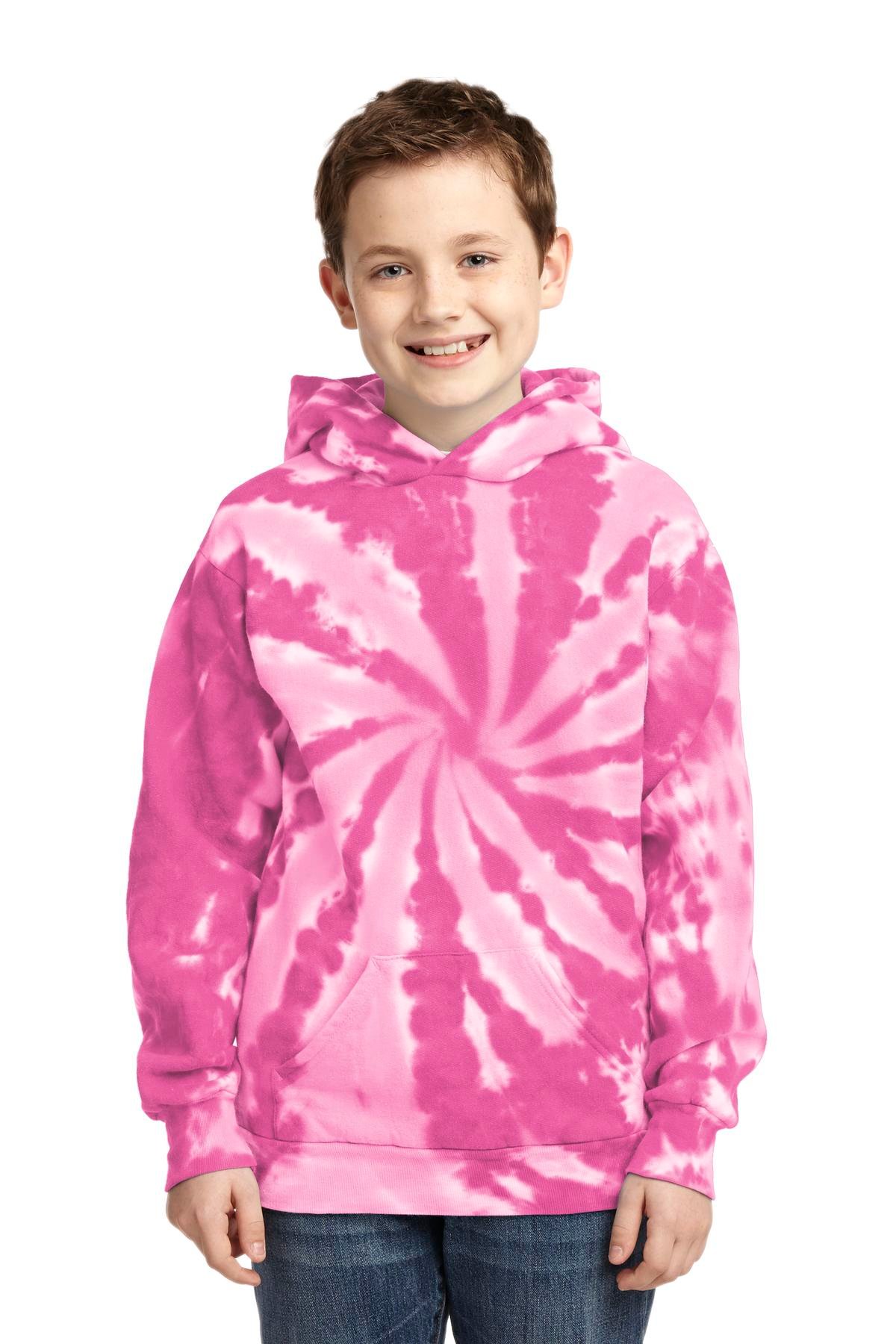 Port & Co Youth Tie-Dye Pullover Hooded Sweatshirt. PC146Y - Image 8