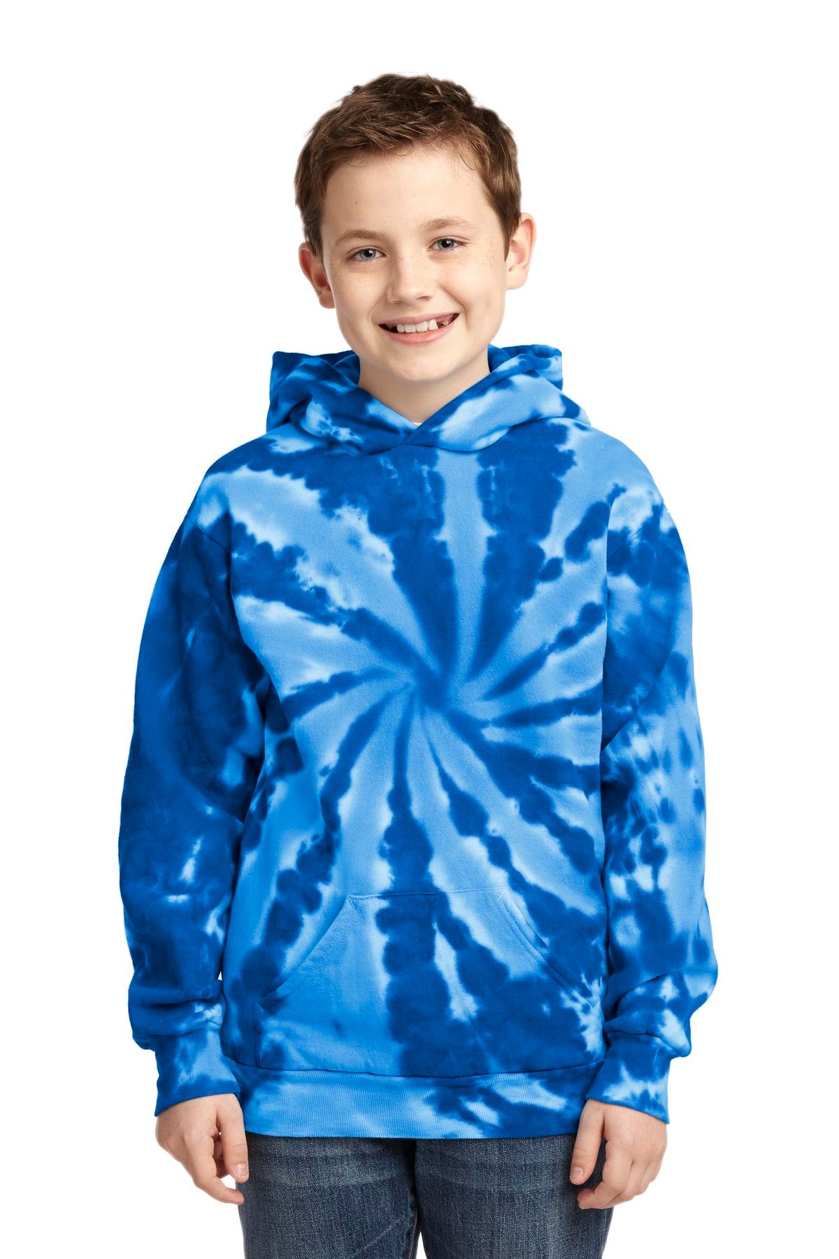 Port & Co Youth Tie-Dye Pullover Hooded Sweatshirt. PC146Y - Image 6