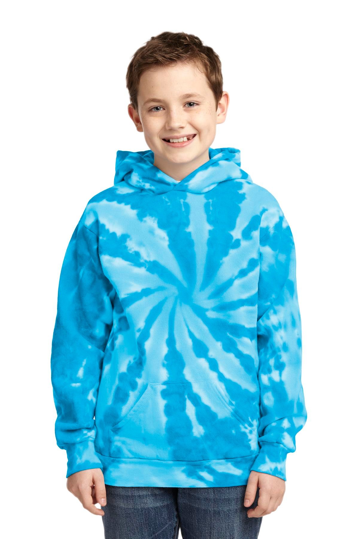 Port & Co Youth Tie-Dye Pullover Hooded Sweatshirt. PC146Y - Image 7