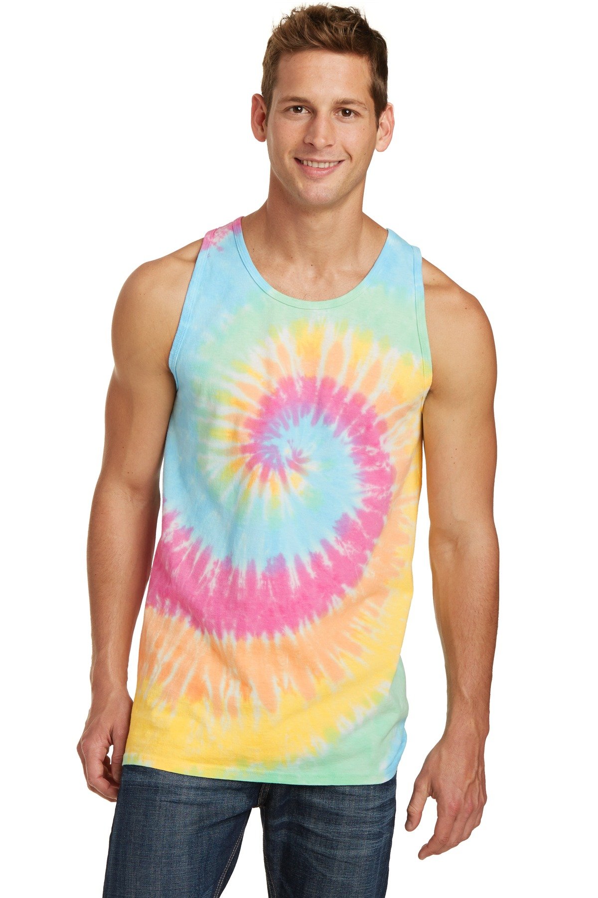 Port & Co Tie-Dye Tank Top. PC147TT - Image 6