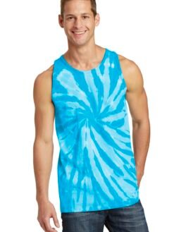 Alternative view of Port & Co ™  Tie-Dye Tank Top.  PC147TT