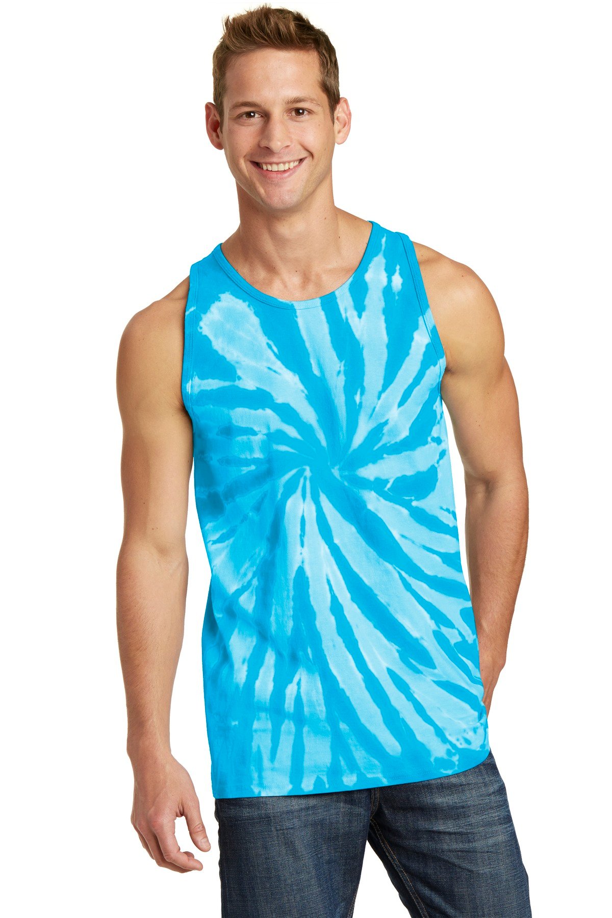 Port & Co Tie-Dye Tank Top. PC147TT - Image 2