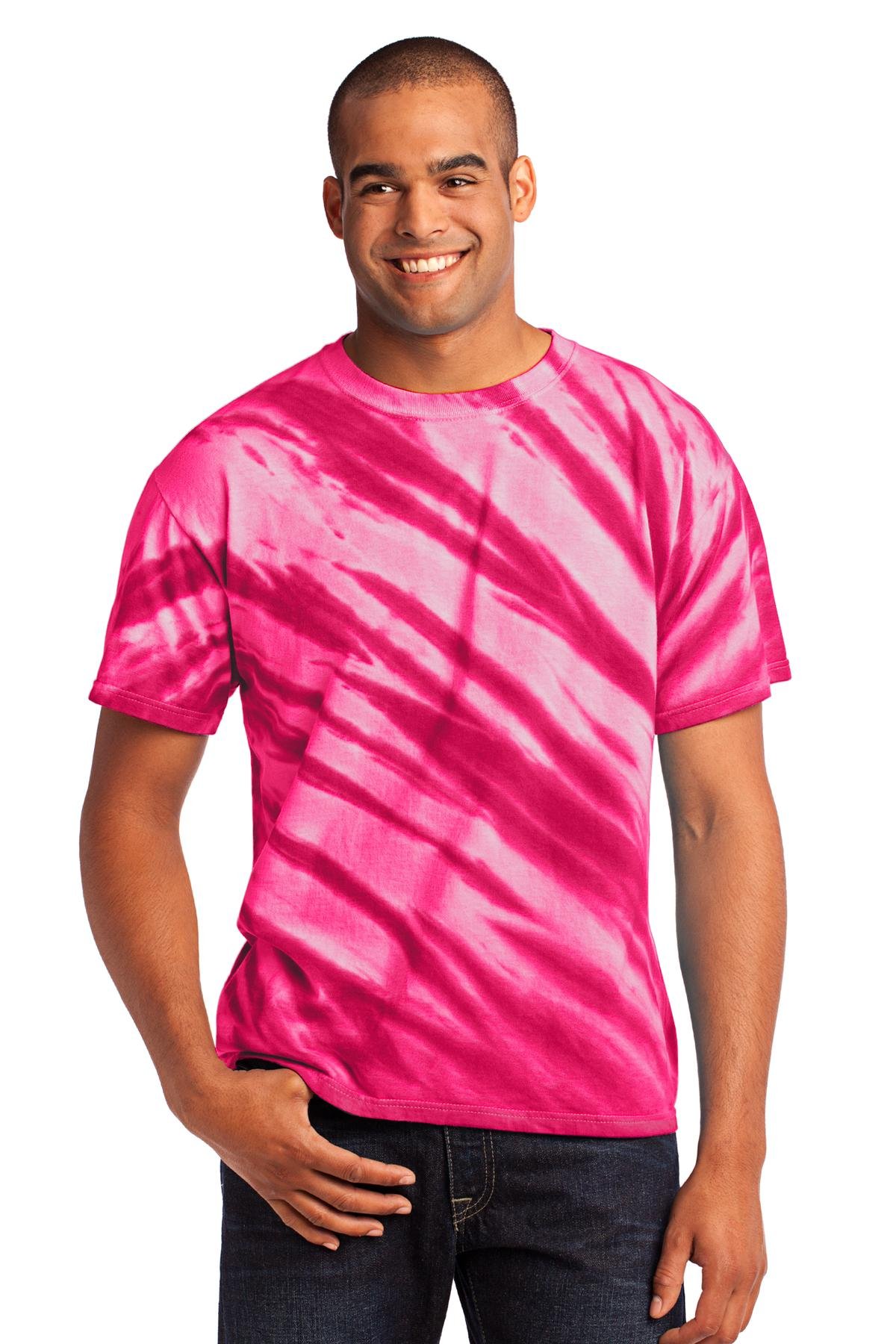 Port & Co Tiger Stripe Tie-Dye Tee. PC148 - Image 5