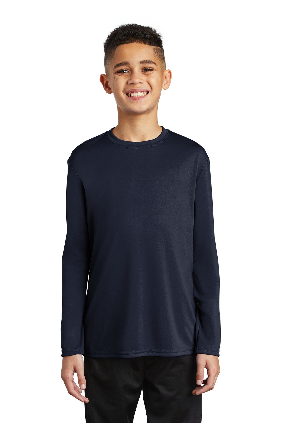 Port & Co Youth Long Sleeve Performance Tee PC380YLS - Image 3