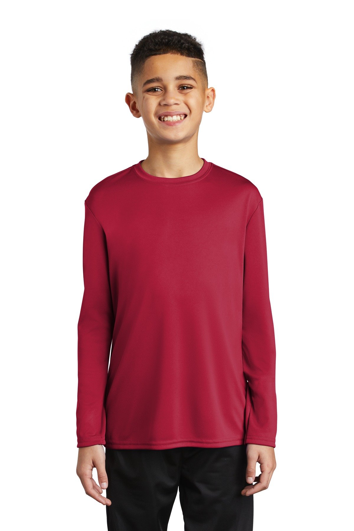 Port & Co Youth Long Sleeve Performance Tee PC380YLS - Image 5