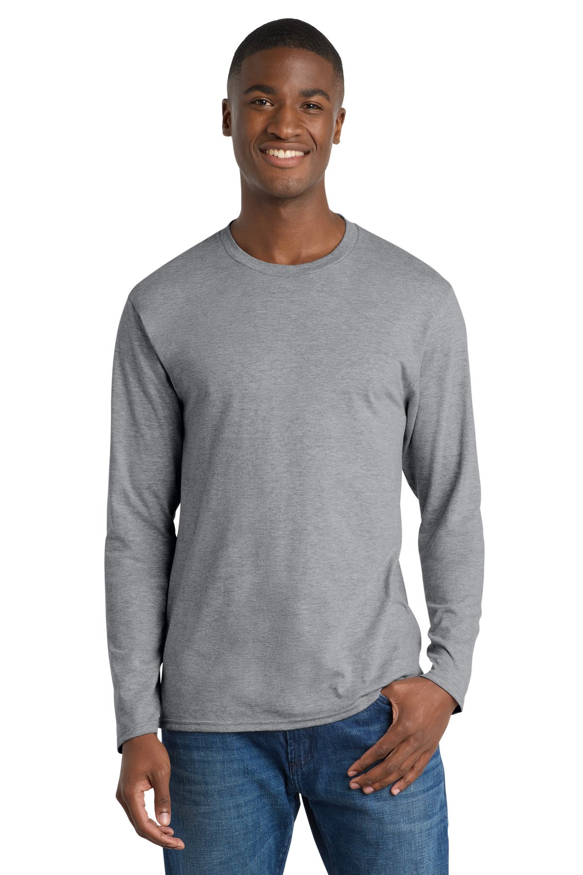 Port & Co Long Sleeve Fan Favorite Tee. PC450LS - Image 2