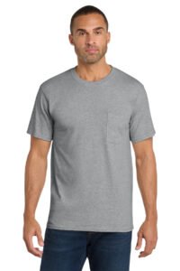 Alternative view of Port & Co   Core Cotton Pocket Tee. PC54P