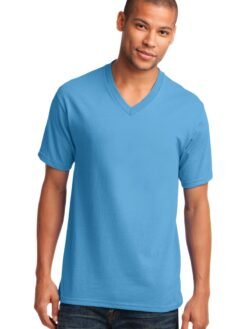 Port & Co Core Cotton V-Neck Tee. PC54V