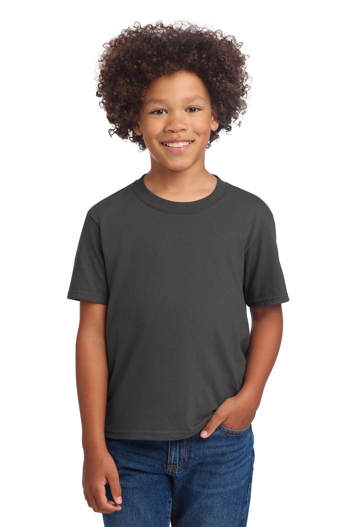 Port & Co Youth Core Cotton DTG Tee PC54YDTG - Image 2