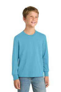 Port & Co   Youth Long Sleeve Core Cotton Tee. PC54YLS