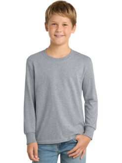 Alternative view of Port & Co ™  Youth Long Sleeve Core Cotton Tee. PC54YLS