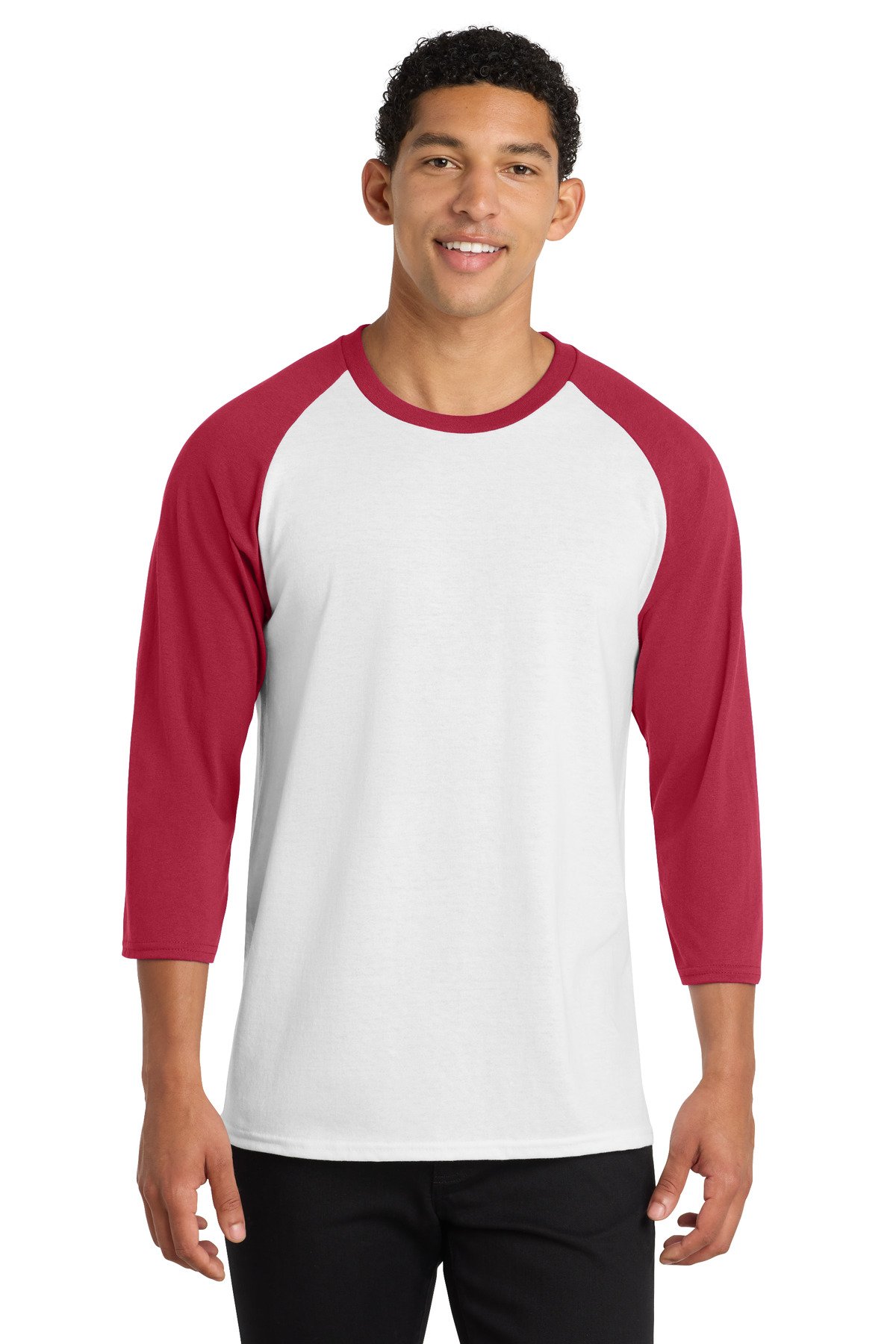 Port & Co Core Blend 3/4-Sleeve Raglan Tee. PC55RS - Image 5