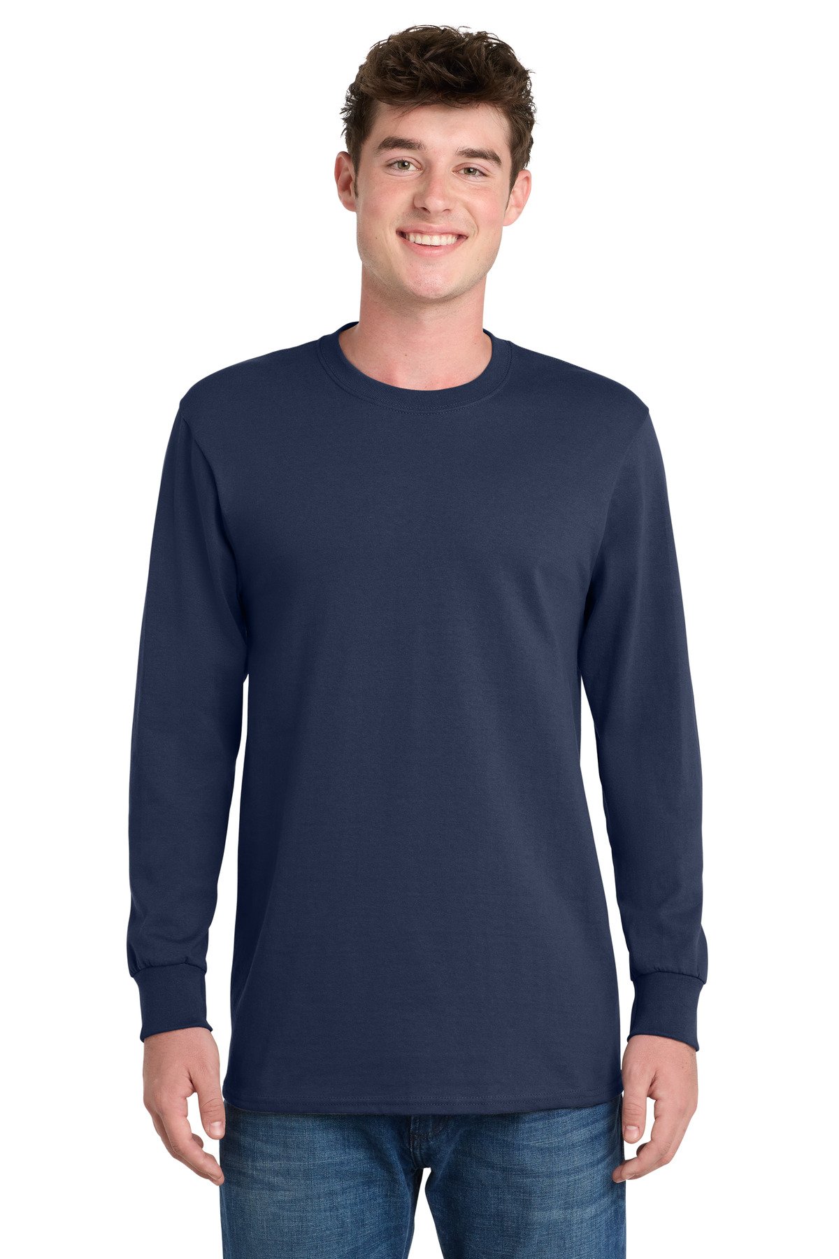 Port & Co Long Sleeve Essential Tee. PC61LS - Image 3