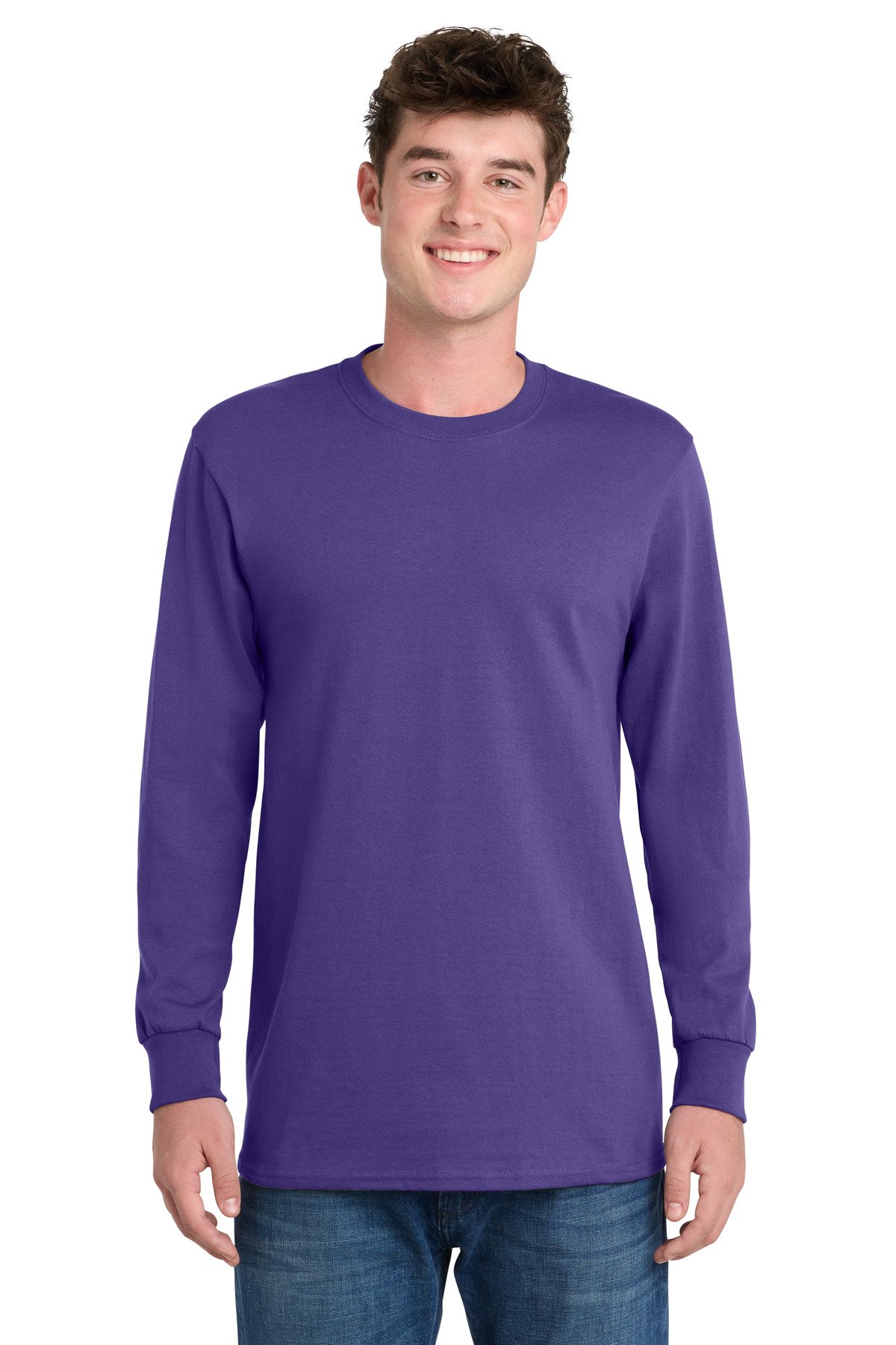 Port & Co Long Sleeve Essential Tee. PC61LS - Image 11