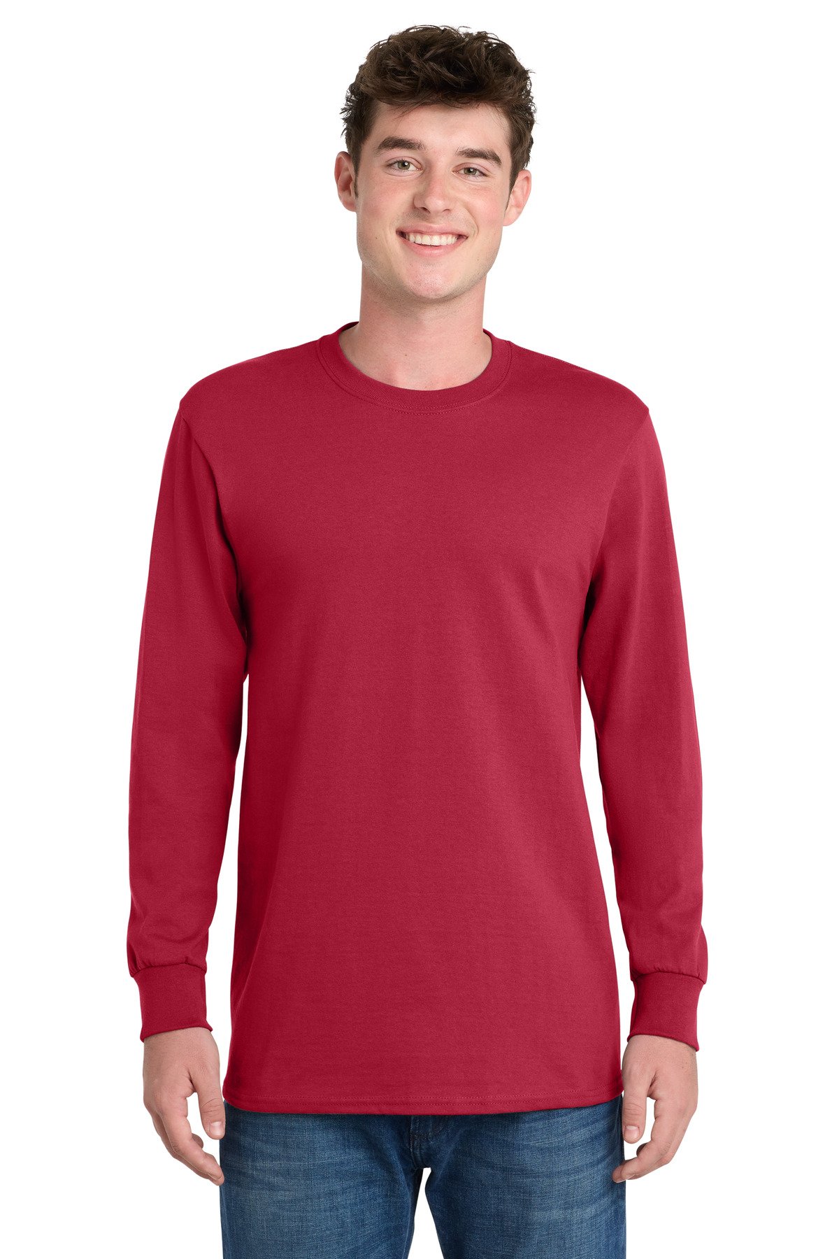 Port & Co Long Sleeve Essential Tee. PC61LS - Image 5