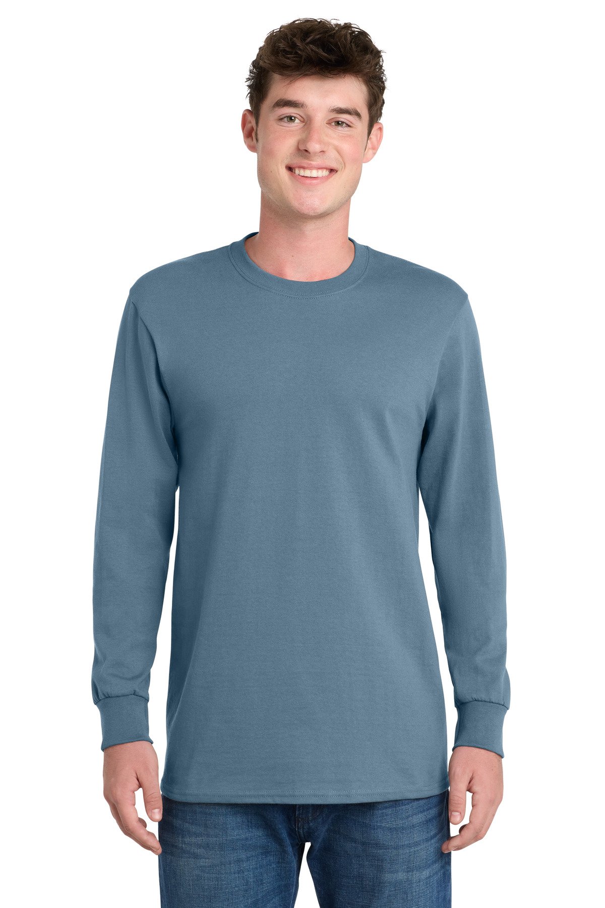 Port & Co Long Sleeve Essential Tee. PC61LS - Image 7