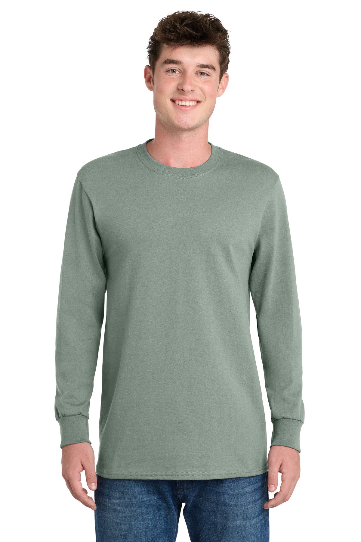 Port & Co Long Sleeve Essential Tee. PC61LS - Image 8