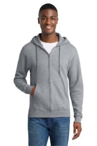 Port & Co Core Fleece Full-Zip Hooded Sweatshirt. PC78ZH