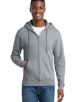 Port & Co Core Fleece Full-Zip Hooded Sweatshirt. PC78ZH