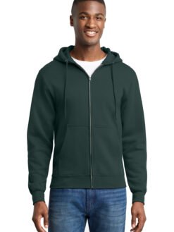 Alternative view of Port & Co   Core Fleece Full-Zip Hooded Sweatshirt. PC78ZH